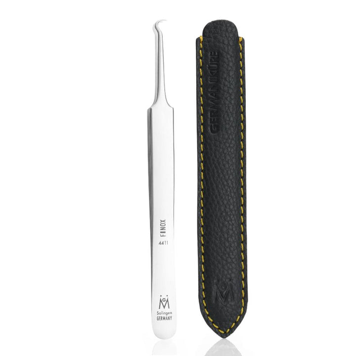 4411 - Comedone Remover Angled Tip Tweezers FINOX® Surgical Steel by GERmanikure