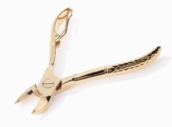 Gold Plated High Carbon Steel Pedicure Nail Nippers by Malteser, Germany