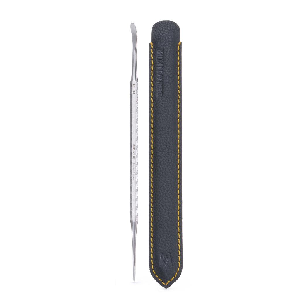 GERMANIKURE Multifunctional Spatula, Cleaner, Pusher in Leather Case, Pedicure Tool Made in Solingen Germany