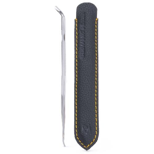 GERMANIKURE Angles Nail Scraper & Cuticle Pusher Manicure Implement in Leather Case, Made in Solingen Germany