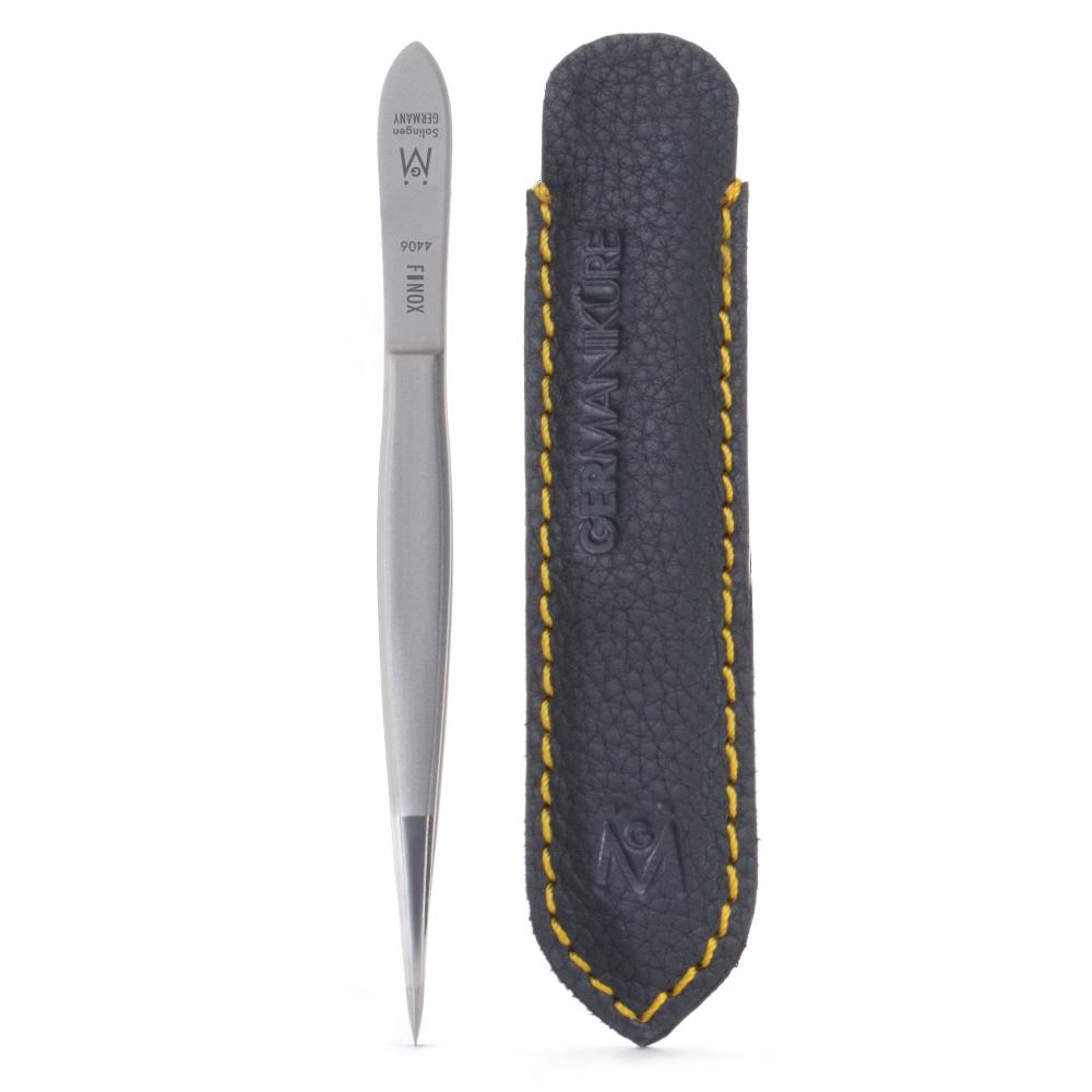 GERMANIKURE Pointed Tweezers in Fitted Case - Made in Solingen Germany