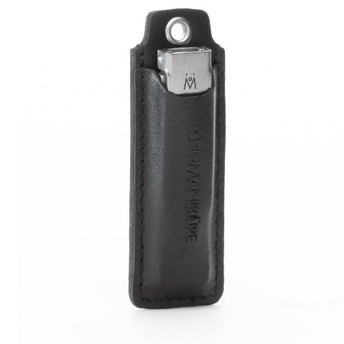 GERmanikure 6cm Pocket Size French Nail Clipper in Leather With Keychain FINOX® Surgical Stainless Steel