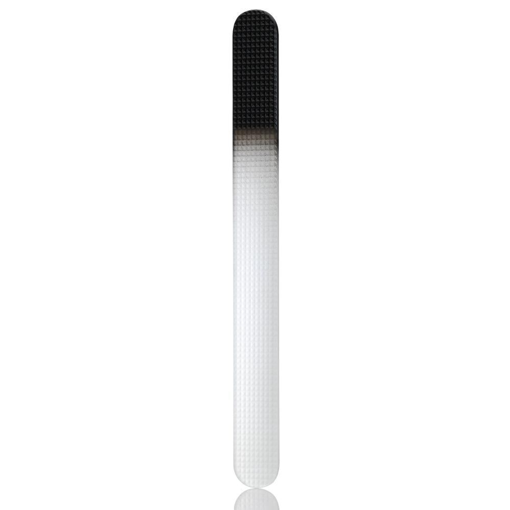 SUNgienic Waffle Texture Pedicure Nail File Genuine Czech Crystal Glass in Leather