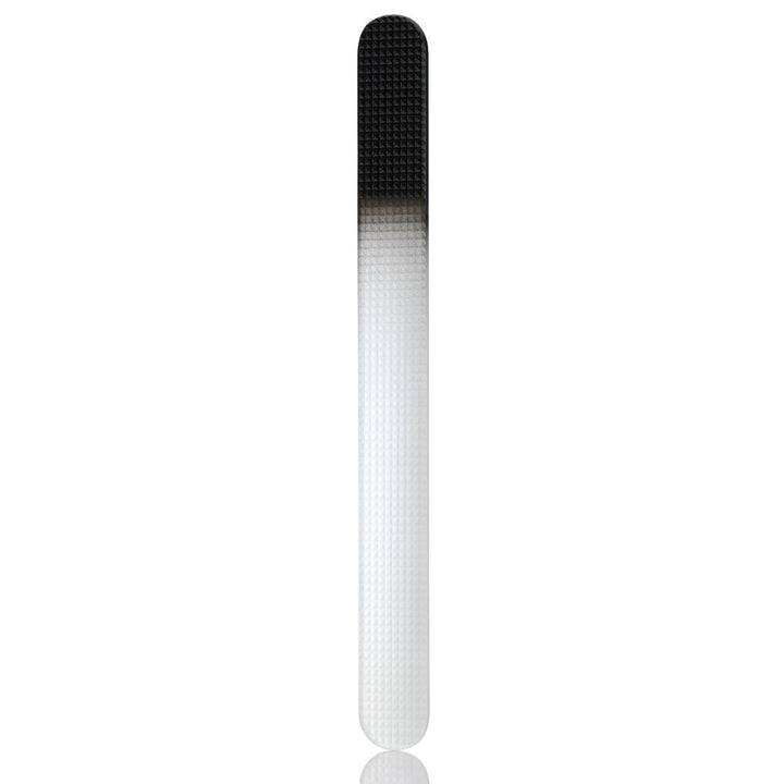 SUNgienic Waffle Texture Pedicure Nail File Genuine Czech Crystal Glass in Leather