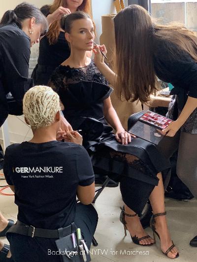 GERMANIKURE - 4pc Manicure Set in Leather Case - FINOX® Stainless Steel: Cuticle Nipper, Nail Clipper, Glass Cuticle Stick and Nail File