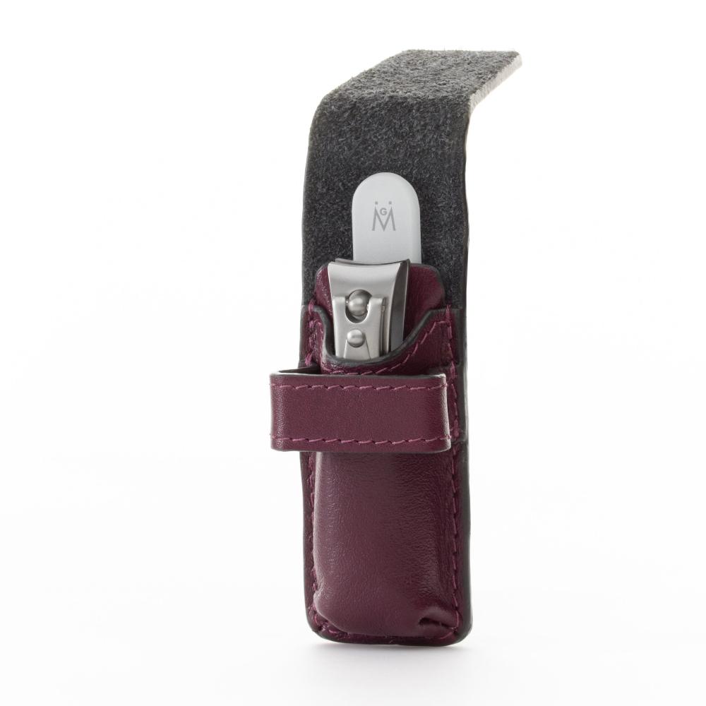 2pcs Travel Manicure Set German FINOX® Surgical Stainless Steel: Fingernail Clipper and Glass Nail File