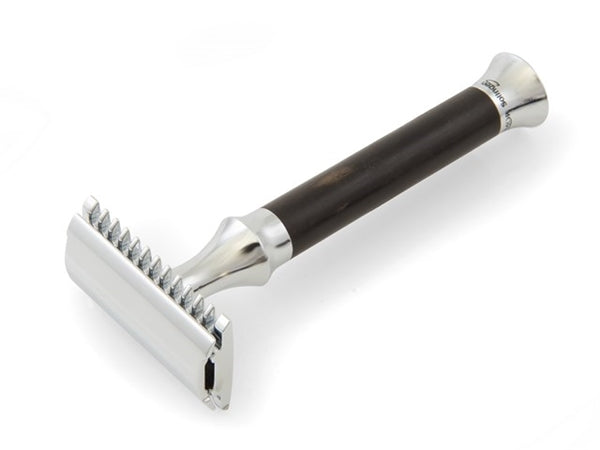 Safety Razor with Ebony Handle by Timor, Germany