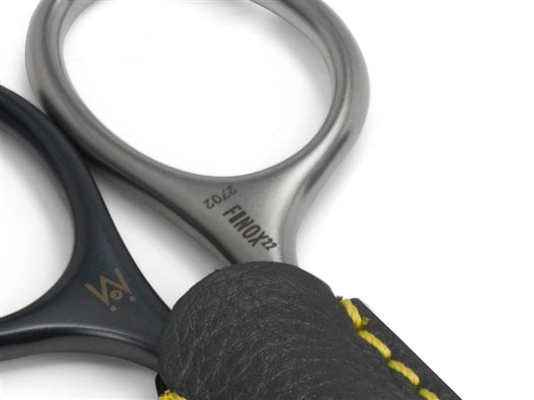 Self-sharpening Mustache & Beard Scissors FINOX22 Titanium Coated Stainless Steel Hair Trimmer