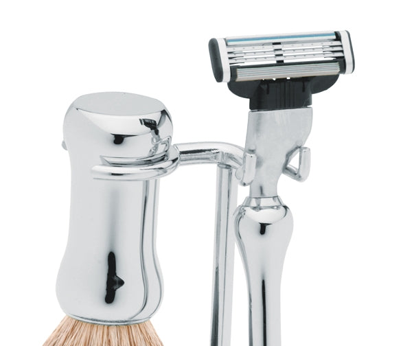 Stylish Chrome-Plated Shaving Set by Erbe, Germany