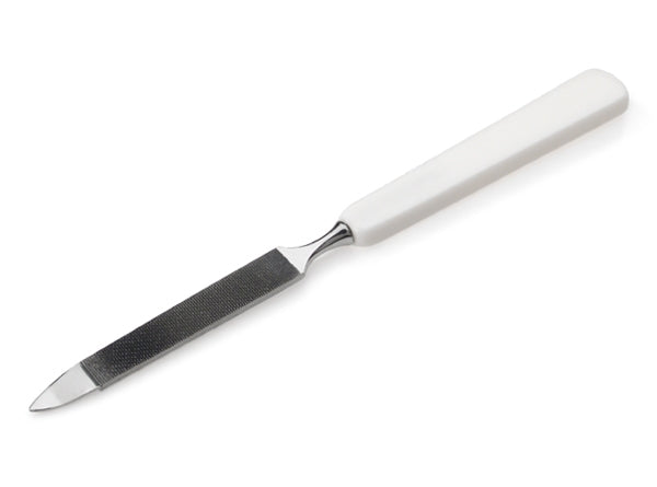 French Cobalt Steel Triple-Cut Double-Sided Nail File 17cm by Malteser, German Made