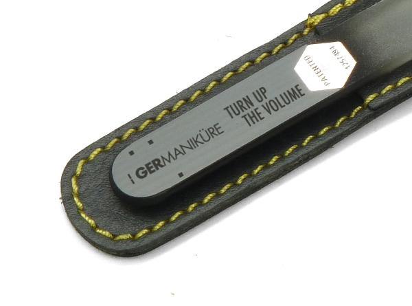 TURN UP THE VOLUME - Genuine Czech Crystal Glass Nail File in Suede