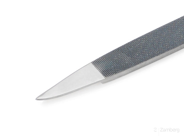 Triple-Cut Double-Sided 9cm Nail File Cuticle Pusher & Nail Cleaner by Malteser - Germany