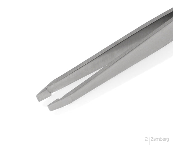 PROFINOX Stainless Steel Slanted Tweezers 8cm by Malteser, Germany