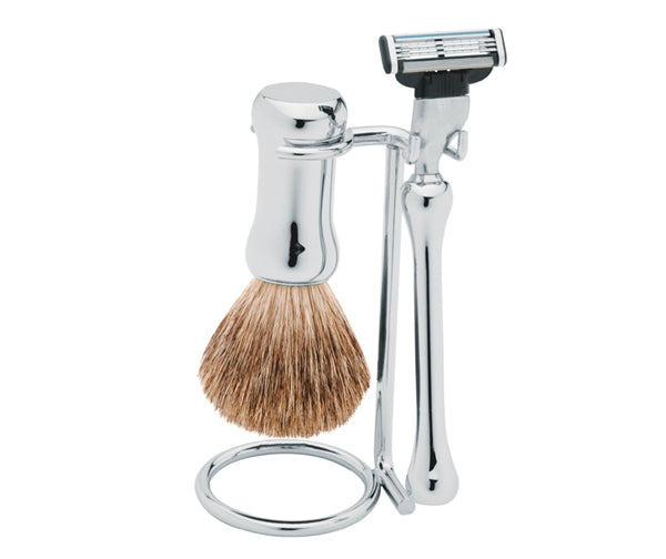 Stylish Chrome-Plated Shaving Set by Erbe, Germany