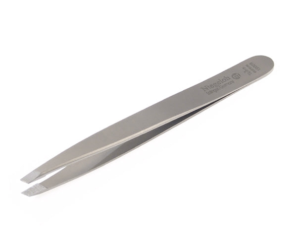 TopInox® German Stainless Steel Slanted Tweezers 9.5cm by Niegeloh