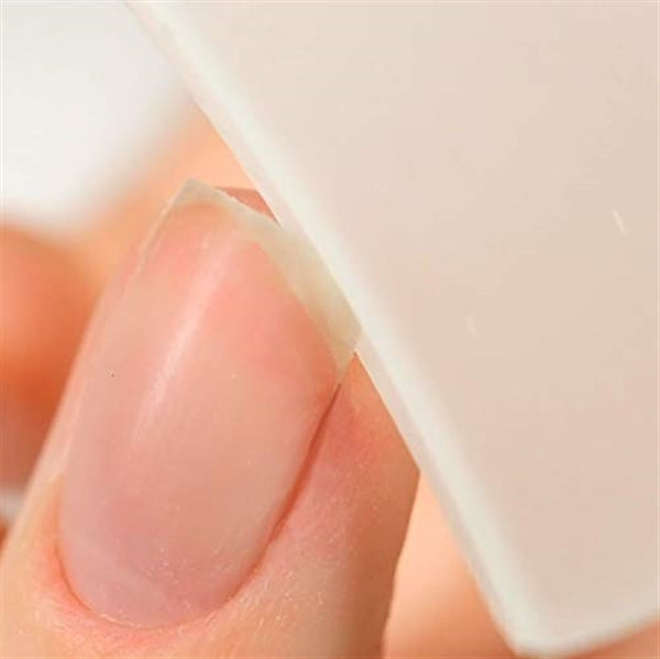 Genuine Patented Czech Crystal Glass Moon File Double Sided Edging Nail File in Suede