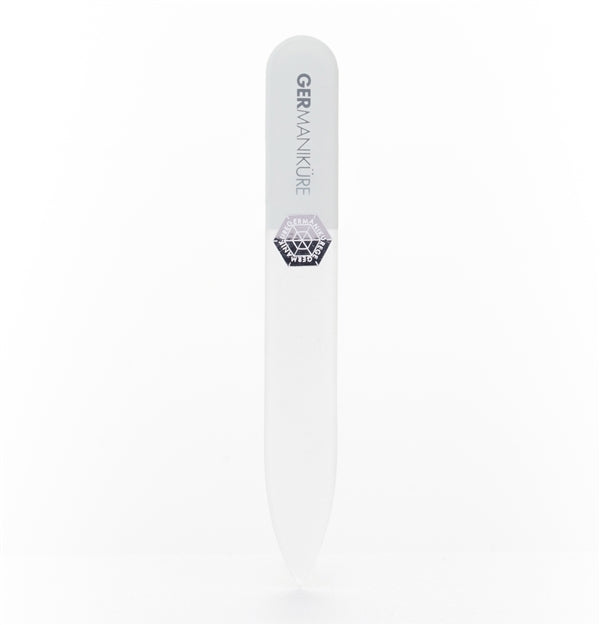 Genuine Patented Czech 5pc Crystal Glass Nail File Set - Nail Files in Suede