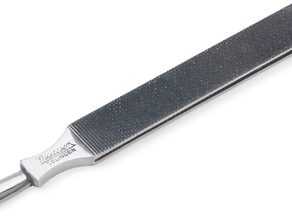 Triple-Cut Carbon Steel Double-Sided 9.5cm Nail File by Malteser, Germany