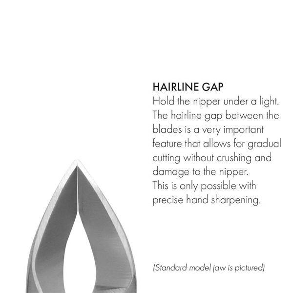 r173 - 3mm 1/4 Jaw Standard Cuticle Nippers FINOX® Surgical Stainless Steel Cuticle Remover