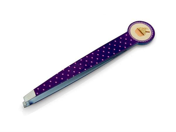 "Cupcake" Slant Tip Stainless Steel Tweezers by Niegeloh, Germany