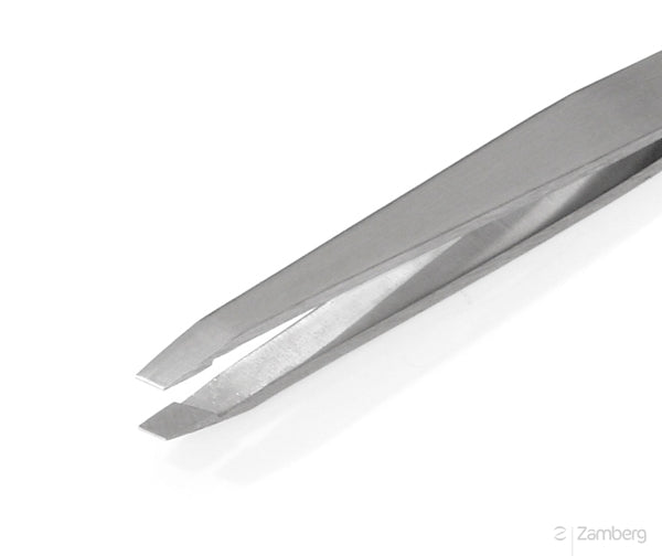 PROFINOX Stainless Steel Slanted Tweezers 8cm by Malteser, Germany