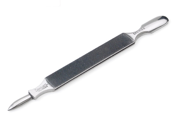 Triple-Cut Carbon Steel Double-Sided 9.5cm Nail File by Malteser, Germany