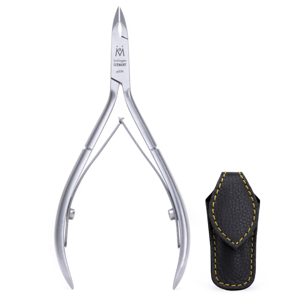 p336 GERMANIKURE Luxury Double Sharpened Cuticle Nipper, Ethically Made in Solingen Germany