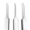 4411 - Comedone Remover Angled Tip Tweezers FINOX® Surgical Steel by GERmanikure