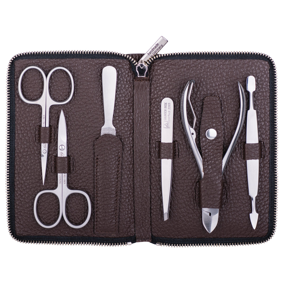 7 pcs INOX Stainless Steel Manicure Set by Erbe, Solingen, Germany