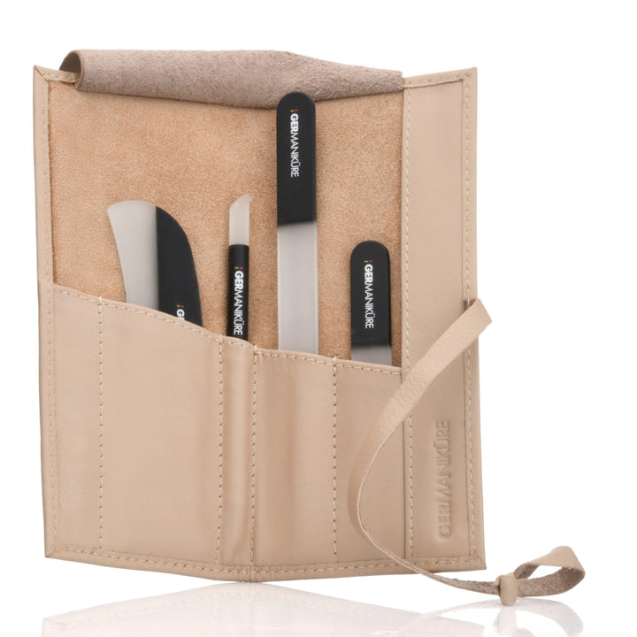 Tall 5 Piece Leather Roll By GERMANIKURE