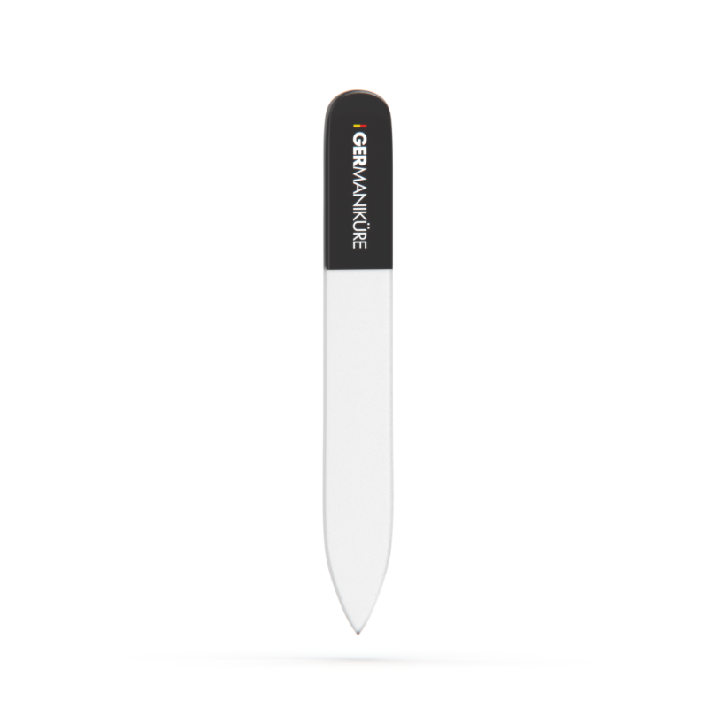 9cm Genuine Czech Pocket Size Crystal Glass Black Nail File in