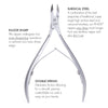 p236-GERMANIKURE Luxury Double Sharpened Cuticle Nipper, Ethically Made in Solingen Germany