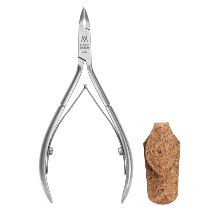 p336 GERMANIKURE Luxury Double Sharpened Cuticle Nipper, Ethically Made in Solingen Germany