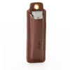 GERmanikure 6cm Pocket Size French Nail Clipper in Leather Keychain Case FINOX® Surgical Stainless Steel