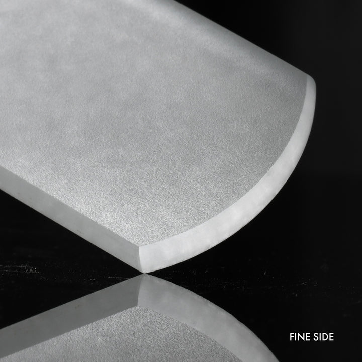 Dual Texture Pedicure Bar Genuine Czech Crystal Glass Foot File Rasp in Suede by GERmanikure®