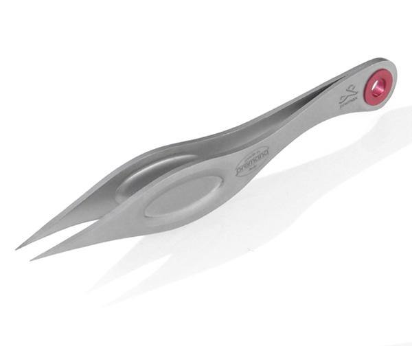 "Vega" - The Ring Lock System® Stainless Steel Ergonomic Pointed Tweezers 9cm by Premax®, Italy