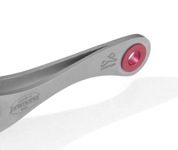 "Vega" - The Ring Lock System® Stainless Steel Ergonomic Pointed Tweezers 9cm by Premax®, Italy