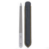 GERMANIKURE Triple Cut Metal Nail File in Leather Case, Made in Solingen Germany with FINOX® Surgical Stainless Steel, f15