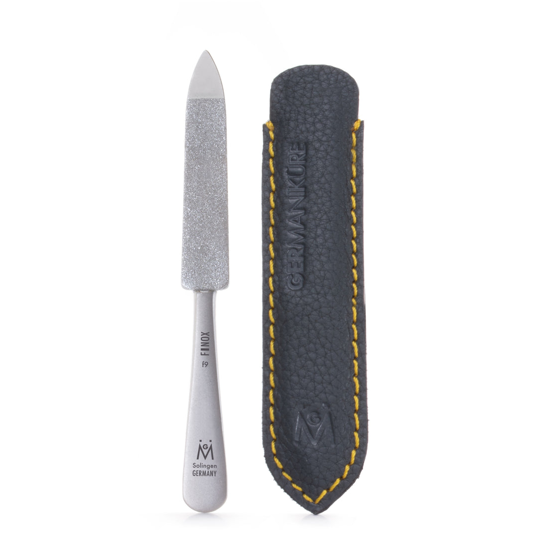 f9 - Sapphire Nail File Medium and Fine Grit in Suede