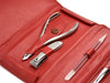 5pcs - Manicure Set German FINOX® Surgical Stainless Steel: Cuticle Nippers, Nail Clippers, Tweezers, Glass File and Stick
