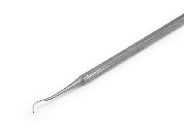 GERMANIKURE Double Sided Nail Curette Manicure Implement in Leather Case, Made in Solingen Germany