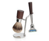 Deluxe Shaving Set with Palissandre d'Afrique Wood Handles by Erbe, Germany