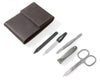 TopInox®"HAVANNA L"  - 5 pcs Matte Stainless Steel Manicure Set for Men by Niegeloh, Germany