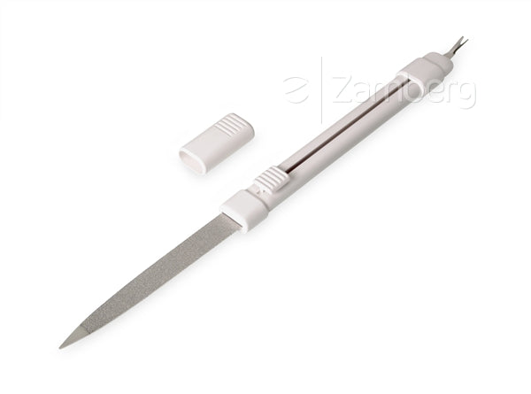 Retractable Medium/Fine 21/14 cm Nail File & Cuticle Trimmer by Gosol