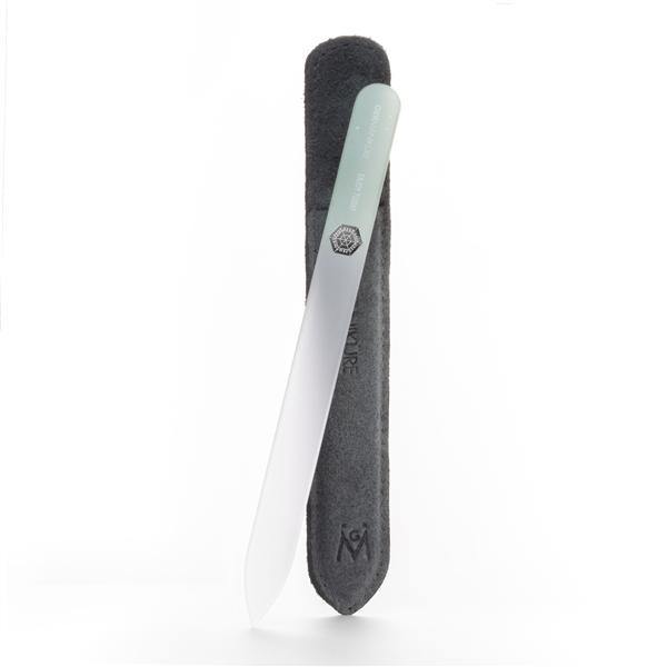 'ENJOY TODAY' Genuine Czech Crystal Glass Nail File in Suede