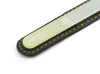 SUNgienic Genuine Patented Czech Crystal Glass Manicure Pedicure Nail File with Yellow Handle in Suede