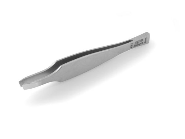 Stainless Steel Extra-Wide Grip Slanted Tweezers 9cm by DOVO, Germany