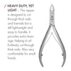 p122 - Combination Concave & Straight Nail and Toenail Nippers FINOX® Surgical Stainless Steel