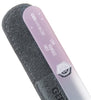'LOVE YOURSELF FIRST' Genuine Czech Crystal Glass Nail File in Suede