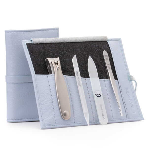 GERMANIKURE 4pc Manicure Set in Leather Case- FINOX® Stainless